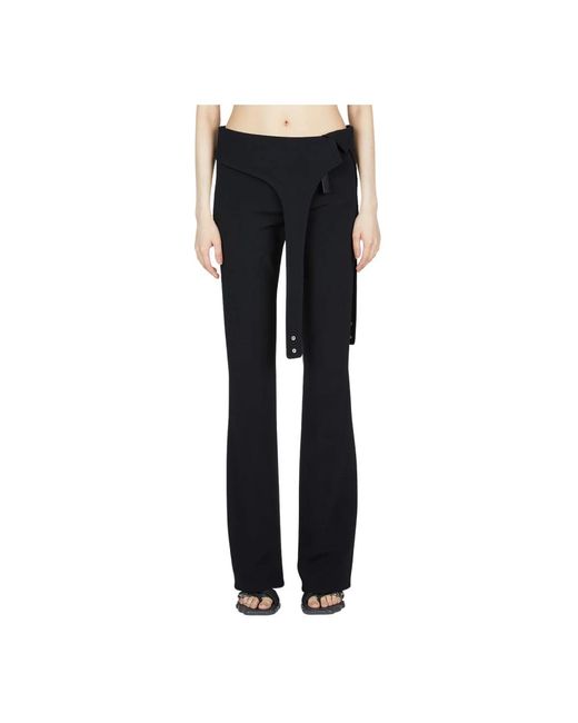 Courreges Black Wide Trousers
