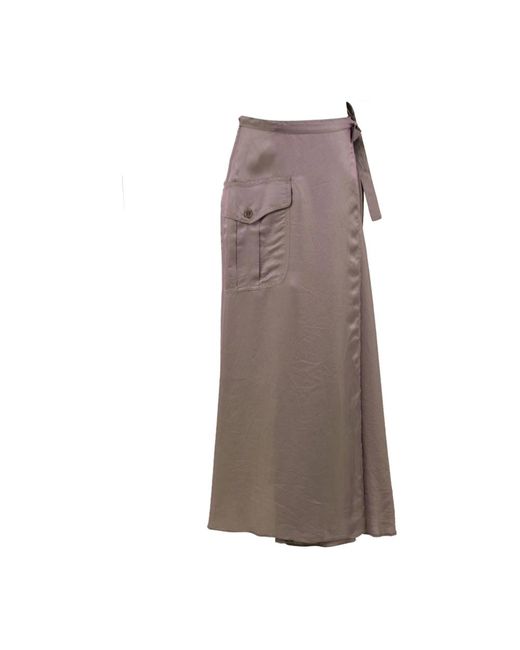 Maxi Skirts Aspesi de color Brown