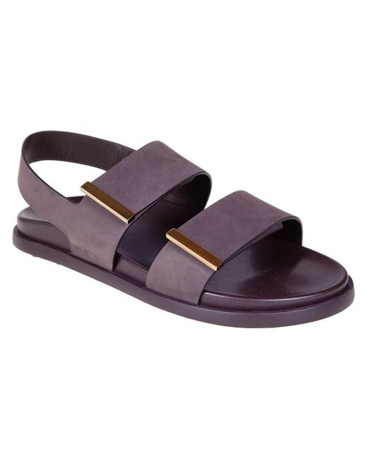 Tod's Purple Flat Sandals