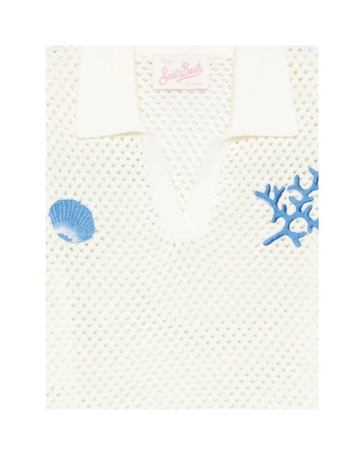 Mc2 Saint Barth White Polo Shirts