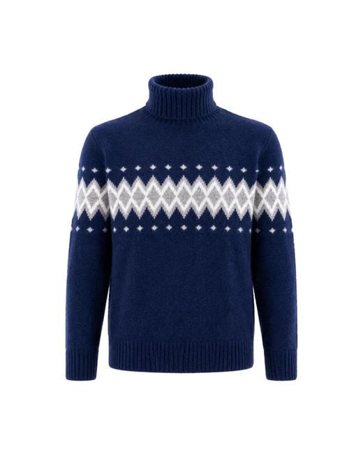 Eleventy Blue Cashmere Knitwear for men