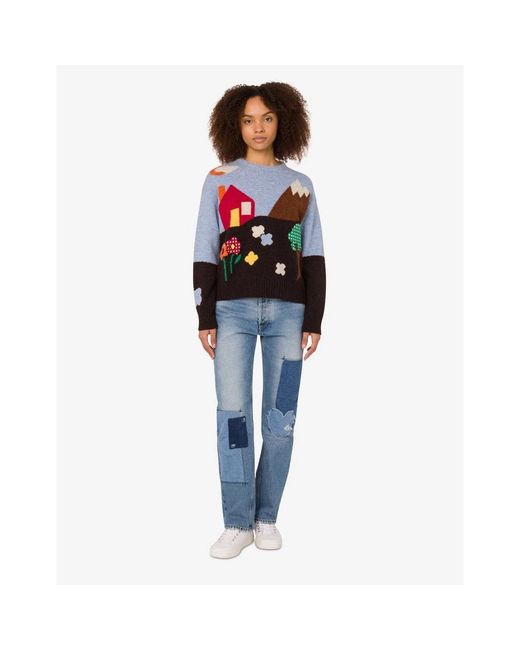 Moschino Black Round-Neck Knitwear