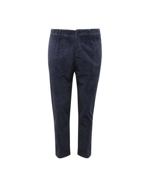 Brooksfield Broeken ,Blauw ,Fluwelen Broek Nachtblauw Model 205A.C 249 in het Blue voor heren