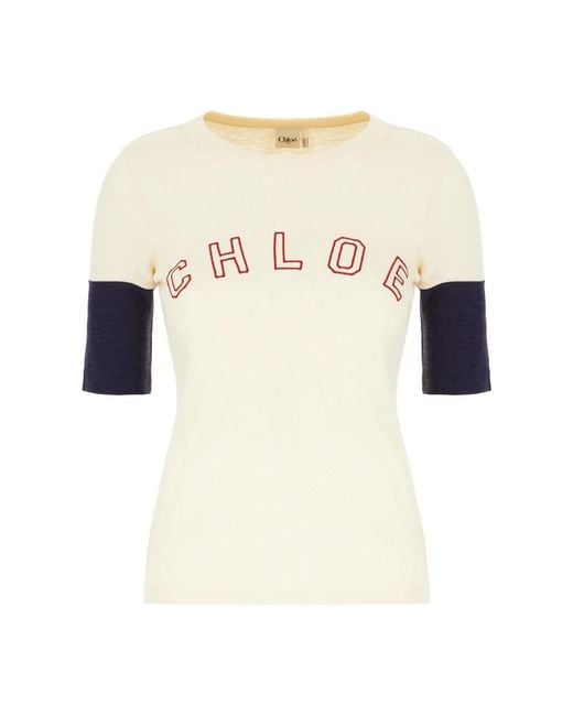 T-Shirts Chloé de color Natural