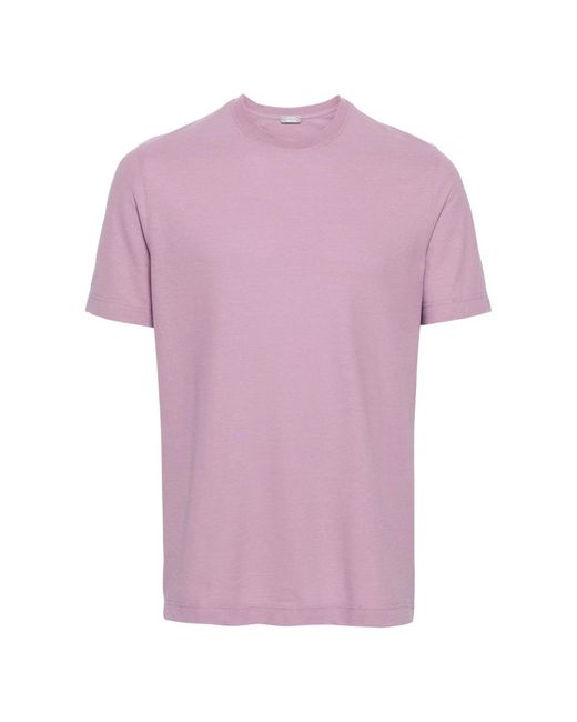Zanone Purple T-Shirts for men