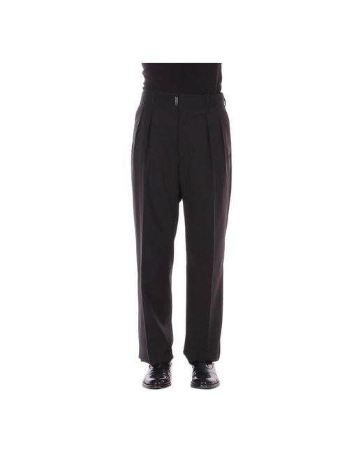 Tagliatore Black Straight Trousers for men
