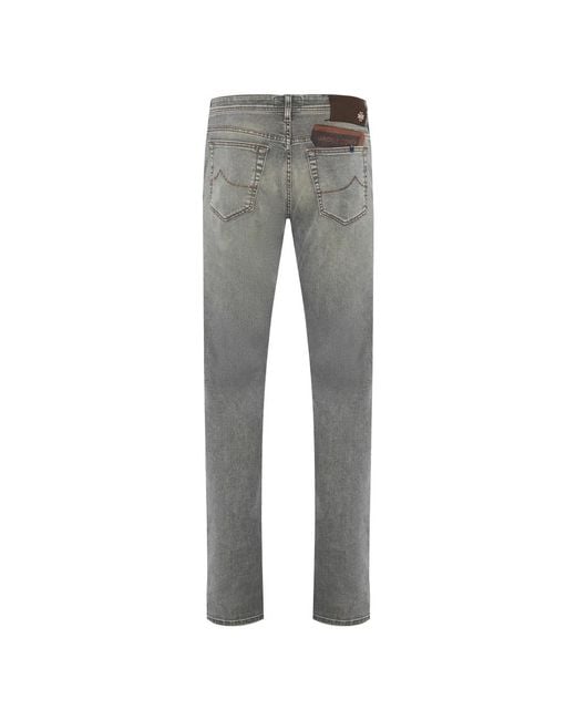 Slim-Fit Jeans di Jacob Cohen in Gray da Uomo