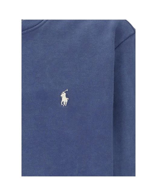 Ralph Lauren Hellblaues Baumwoll-Sweatshirt mit Iconic Pony-Stickerei in Blue für Herren