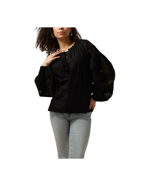 Ibana Black Lace Blouse Tasmia