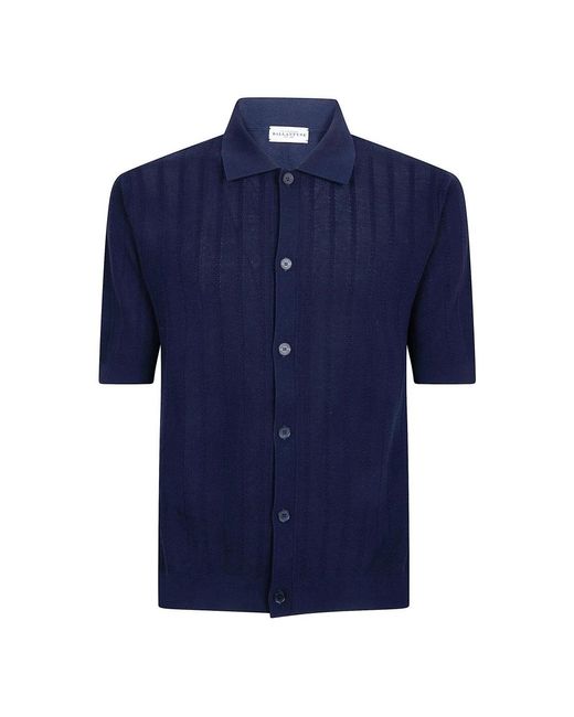 Ballantyne Blue Short Sleeve Shirts for men