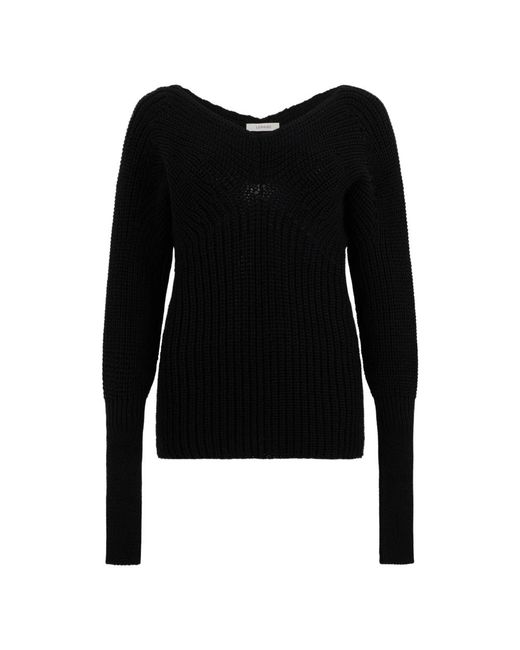 Lemaire Black Round-Neck Knitwear