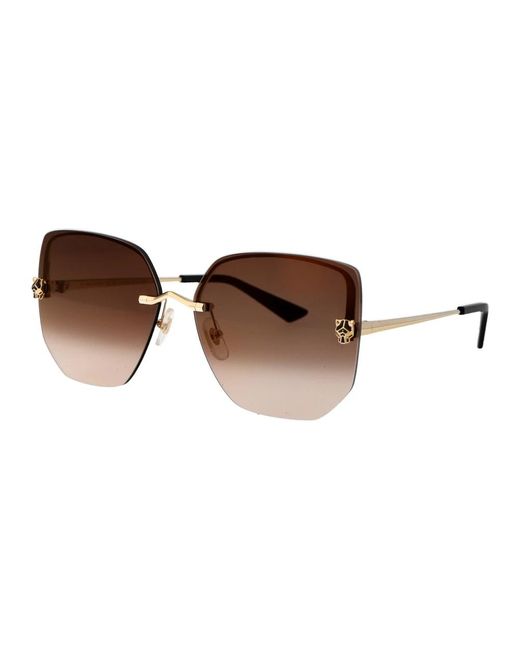 Cartier Brown Stylische sonnenbrille ct0432s