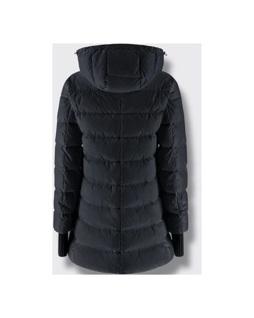 Herno Black Chamonix daunenjacke mit kapuze