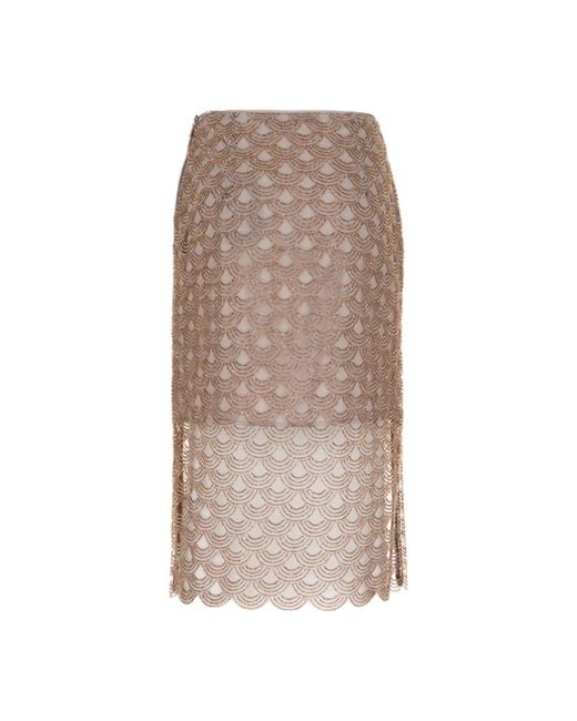 ROTATE BIRGER CHRISTENSEN Brown Midi Skirts