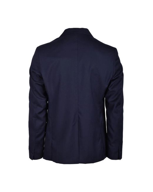 Low Brand Jassen ,Blauw ,Wol Jas in het Blue voor heren