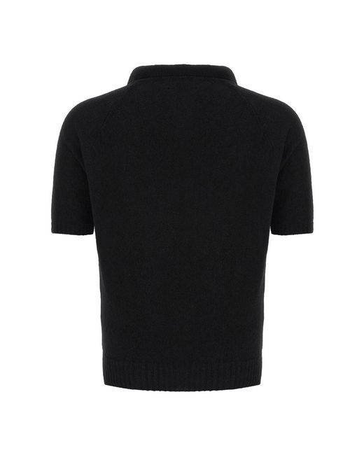 Ma'ry'ya Black Polo Shirts for men