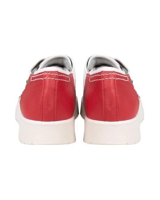 Geox White Stylische schnür-sneakers mit anti-rutsch-sohle