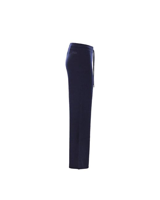 Mc2 Saint Barth Blue Wide Trousers