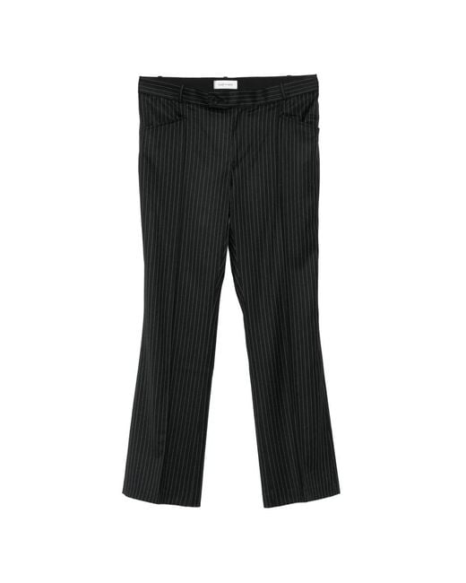 Ernest W. Baker Black Wide Trousers for men