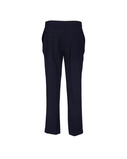 Elisabetta Franchi Blue Straight Trousers