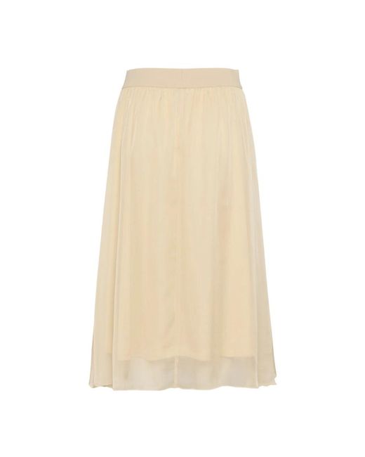 Saint Tropez Rokken ,Geel ,Polyester Coral Rok in het Natural