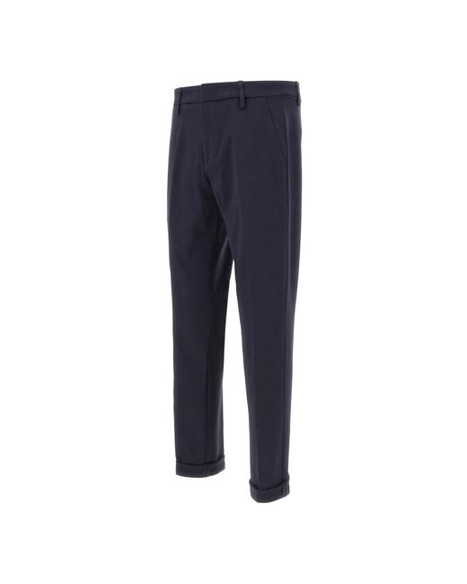 Dondup Blue Slim-Fit Trousers for men