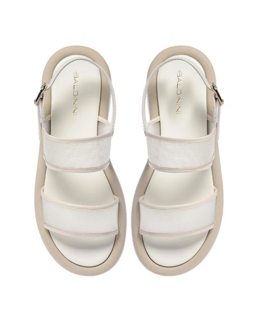 Baldinini White Flat Sandals