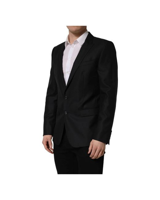 Dolce & Gabbana Black Blazers for men