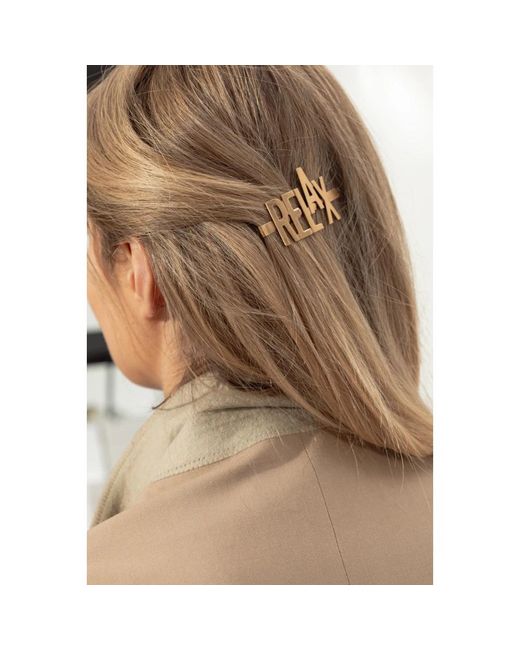 Hair Accessories Moschino de color Metallic