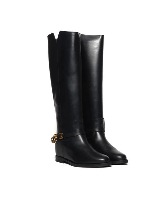 Via Roma 15 Black High Boots