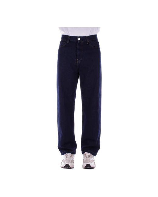 Carhartt Logo Jeans Met Rits En Knoop in het Blue voor heren