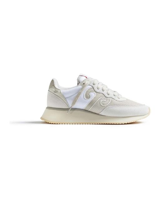 Wushu Ruyi White Weiße Sneakers Leicht Gepolstert Traktion