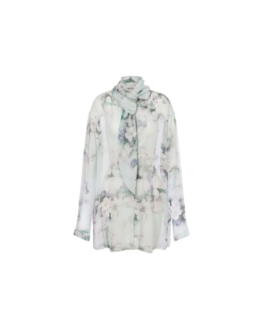 Alberta Ferretti Gray Shirts