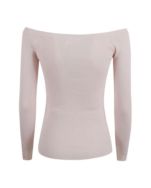 P.A.R.O.S.H. Gray Bootausschnitt-Pullover