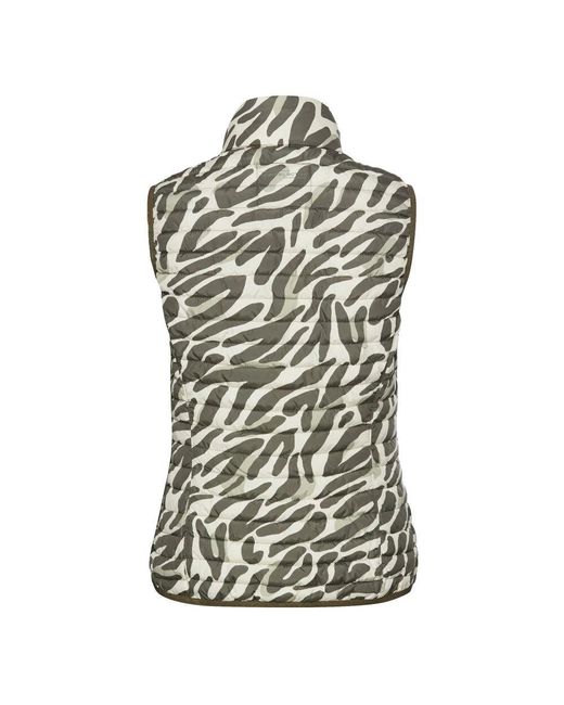Camel Active Gray Weste Mit Tiermuster