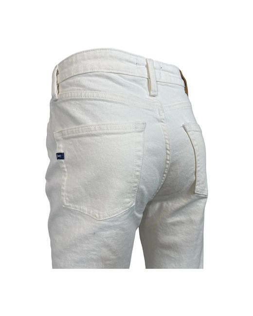 Denham Slim fit weiße jeans stretch in Gray für Herren