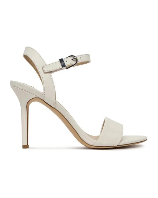 Ralph Lauren Metallic Sandalen Weiß