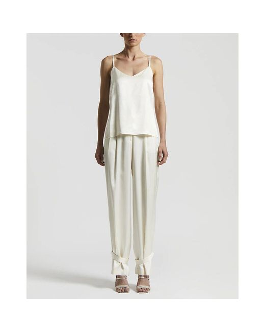 Peserico Natural Reines Viskosesatin-Top
