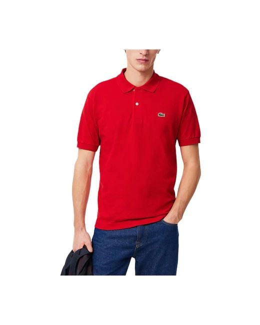 Polo Shirts Lacoste pour homme en coloris Red
