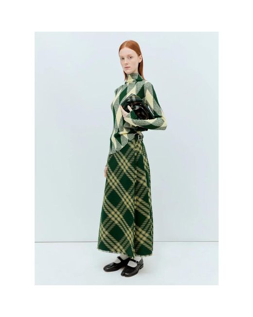 Burberry Green Maxi Skirts