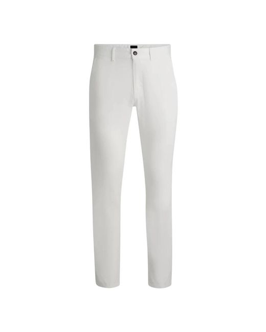 HUGO Gray Slim-Fit Trousers for men