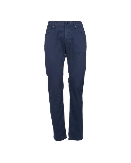 Jacob Cohen Blue Slim-Fit Trousers for men