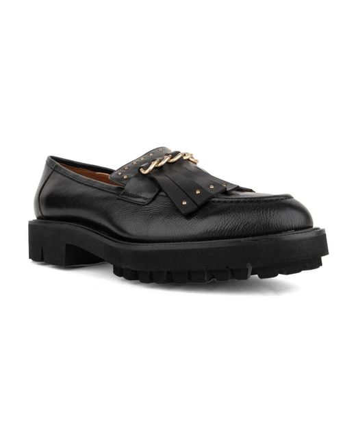 ADRIANNA FERETTI Black Loafers