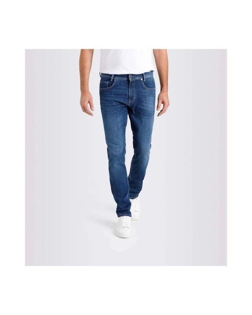 M·a·c Ultimate Driver Jeans in het Blue voor heren