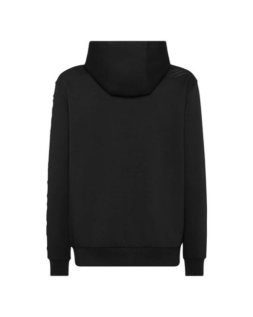 Philipp Plein Fitness ,Zwart ,Katoen Hoodie Sweatshirt in het Black voor heren