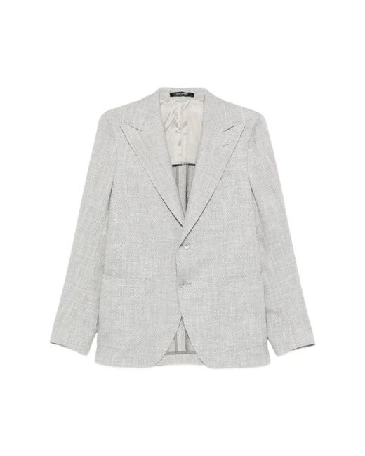 Tagliatore Jassen ,Grijs ,Wol G-Pl 26K Blazer in het Gray voor heren