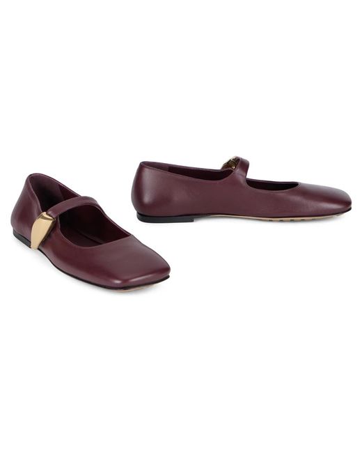 Bottega Veneta Purple Ballerinas