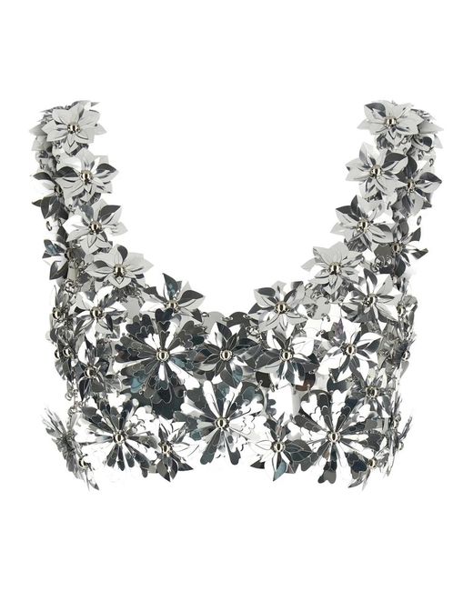 Rabanne Gray Sleeveless Tops