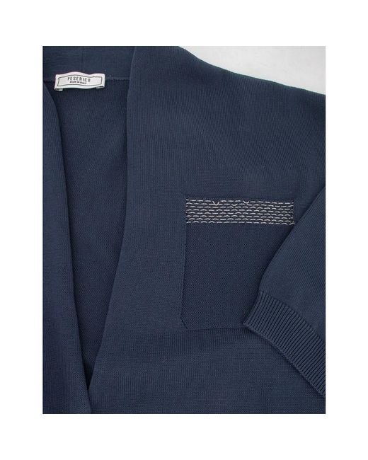 Peserico Blue Knitwear