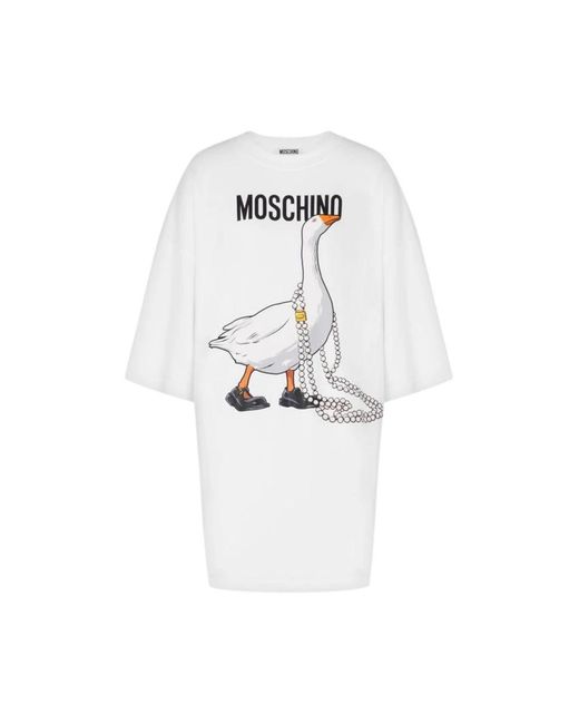 Moschino White Short Dresses
